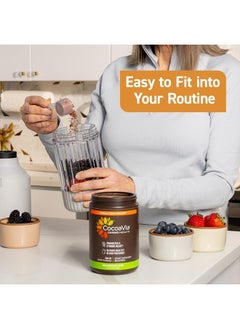 CocoaVia Cardio Health Cocoa Powder, 30 Servings, 500mg Cocoa Flavanols, Support Heart Health, Boost Nitric Oxide, Improve Circulation, Energy, Preworkout, Vegan, Dark Chocolate Cacao  - Image 5
