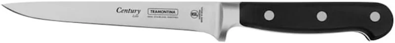 Tramontina Century 6-Inch Boning Knife with Stainless Steel Blade and Black Polycarbonate Handle