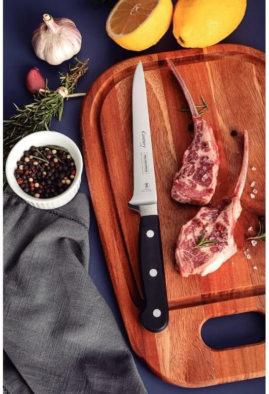 Tramontina Century 6-Inch Boning Knife with Stainless Steel Blade and Black Polycarbonate Handle