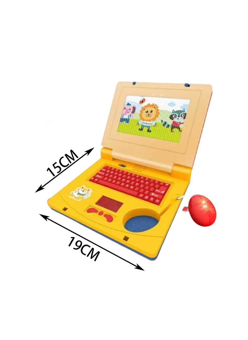 Generic - Yellow Children'S Exploration Toy Laptop Educational Learning Computer, Interactive Computer For Children'S Education, With Keyboard And Mouse - Image 1