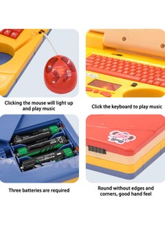Generic Yellow Children'S Exploration Toy Laptop Educational Learning Computer, Interactive Computer For Children'S Education, With Keyboard And Mouse  - Image 4