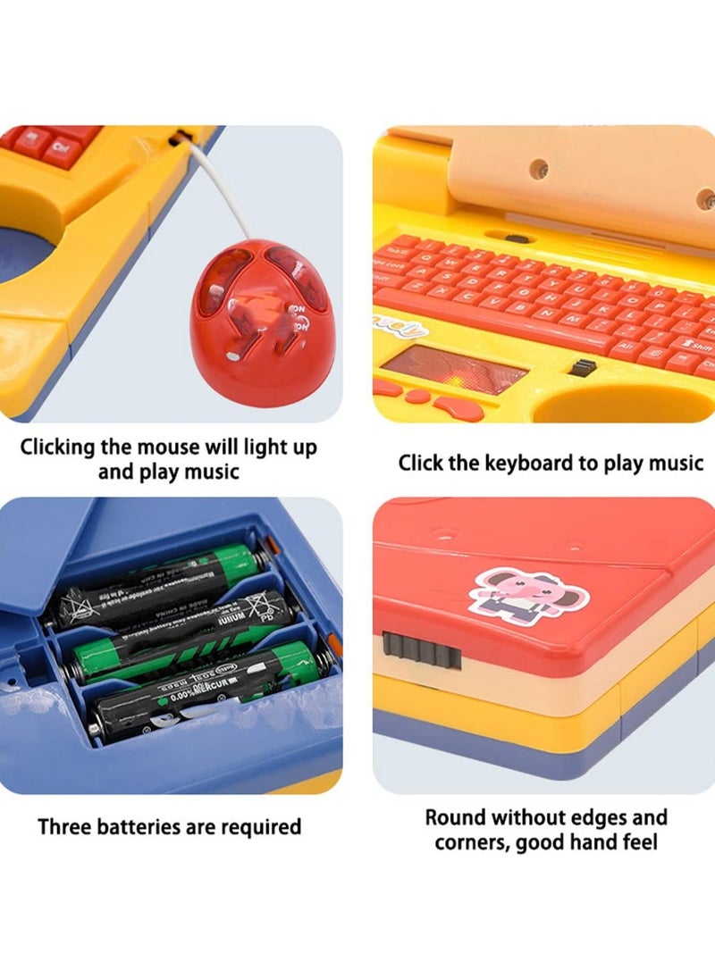 Generic - Yellow Children'S Exploration Toy Laptop Educational Learning Computer, Interactive Computer For Children'S Education, With Keyboard And Mouse - Image 1
