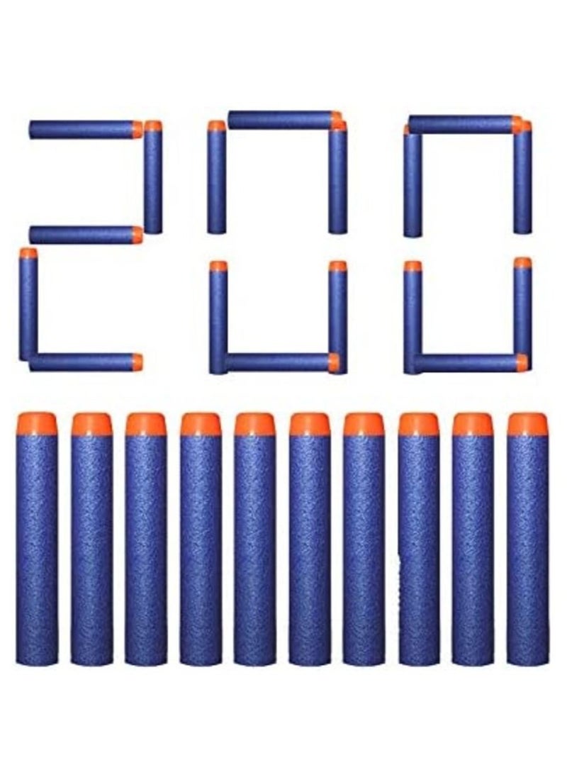 MahMir 200pcs 7.2cm Refill Bullet Darts for Nerf N strike Elite Series Blasters Kid Toy Gun by MahMir Blue  - Image 1