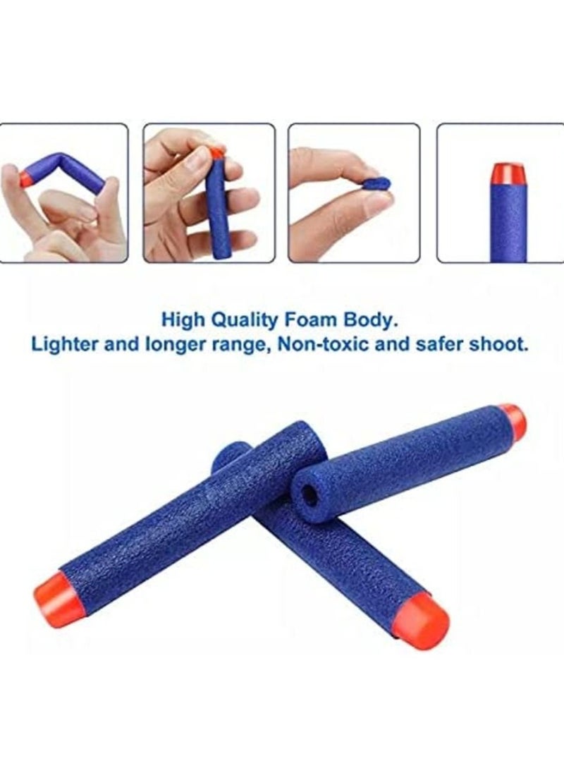 MahMir 200pcs 7.2cm Refill Bullet Darts for Nerf N strike Elite Series Blasters Kid Toy Gun by MahMir Blue  - Image 2