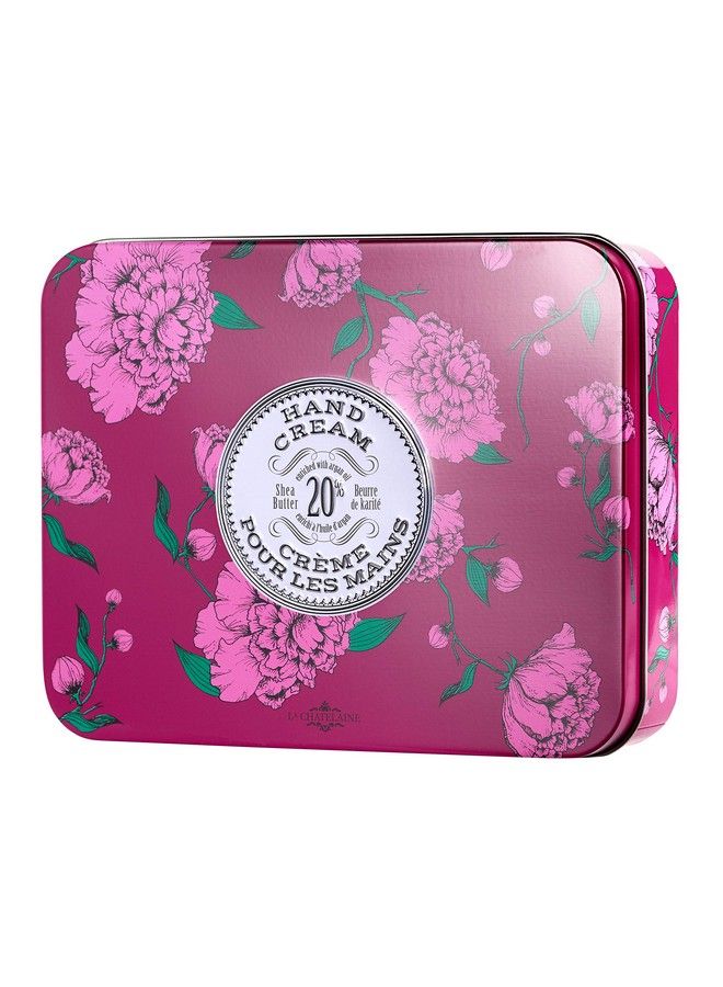 La Chatelaine Hand Cream Trio Tin Gift Set Valentines Day Gift For Her Plantbased Made In France With 20% Organic Shea Butter & Argan Oil 3 X 1 Fl Oz (Cherry Almond Wild Fig & Gardenia) - Image 4