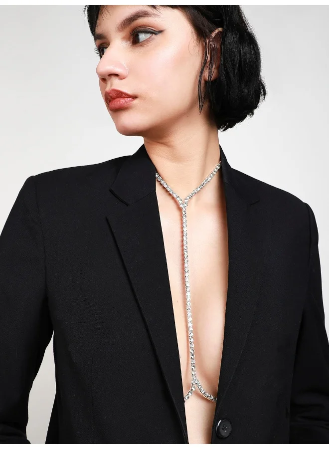 SOHI Modern Edge Stone Artificial Necklace Jewellery