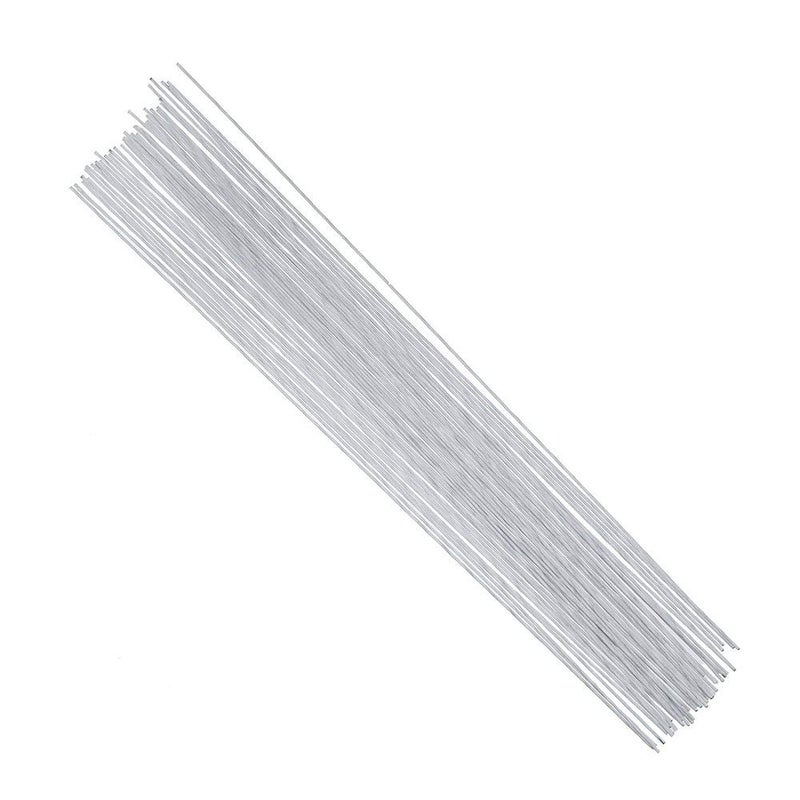 CAKE DECOR White Floral Stem Wire for Artificial Flower Making – 30 Gauge, Flexible and Durable Craft Wire for Cake Decorating and Floral Arrangements - Image 1