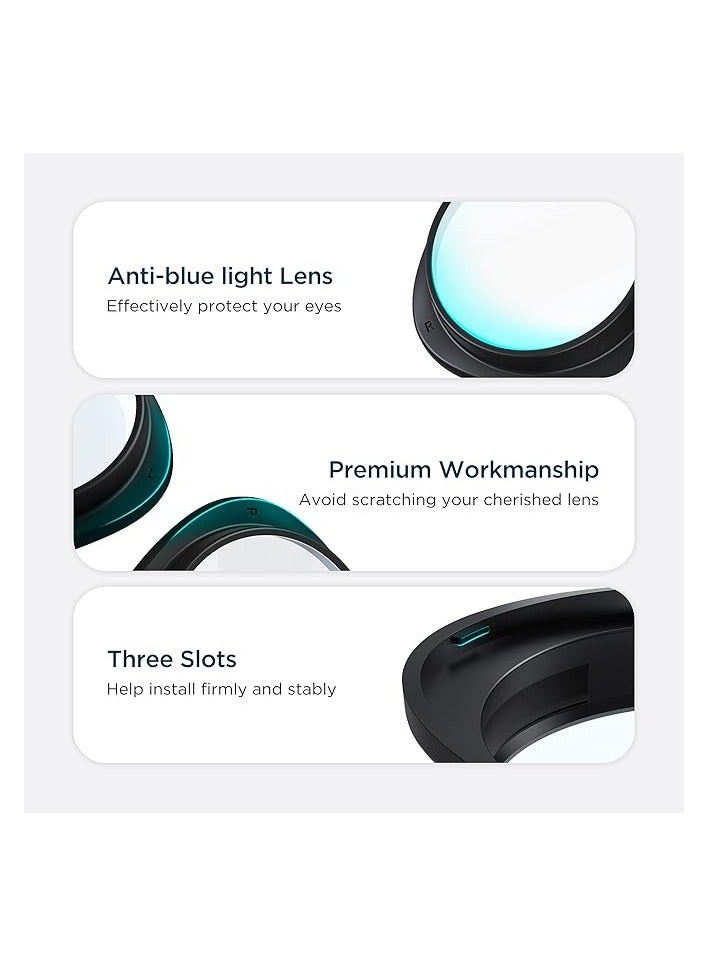 KIWI design Customized Anti-Glare and Blue Light Blocking Glasses, Lens Protector Accessories, Protect Your Eyes from Harmful Blue Light Compatible with Quest 2 (1 Pair) - Image 4