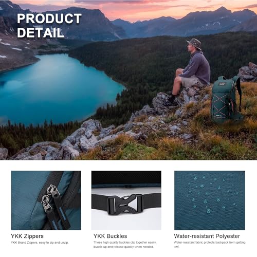 MOUNTAINTOP Hiking Backpack 35L Travel Backpack Lightweight Daypack for Men&Women Outdoor Camping - Image 5