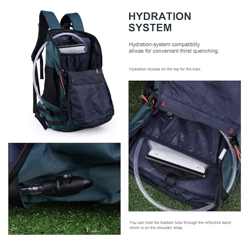 MOUNTAINTOP Hiking Backpack 35L Travel Backpack Lightweight Daypack for Men&Women Outdoor Camping - Image 4