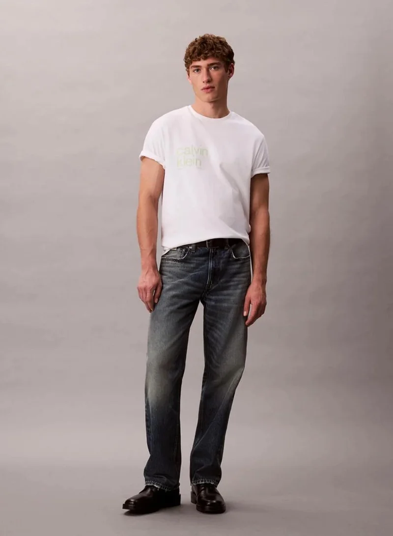 Calvin Klein Jeans  Circle Graphic Relaxed T-Shirt for Men | Best Price UAE
