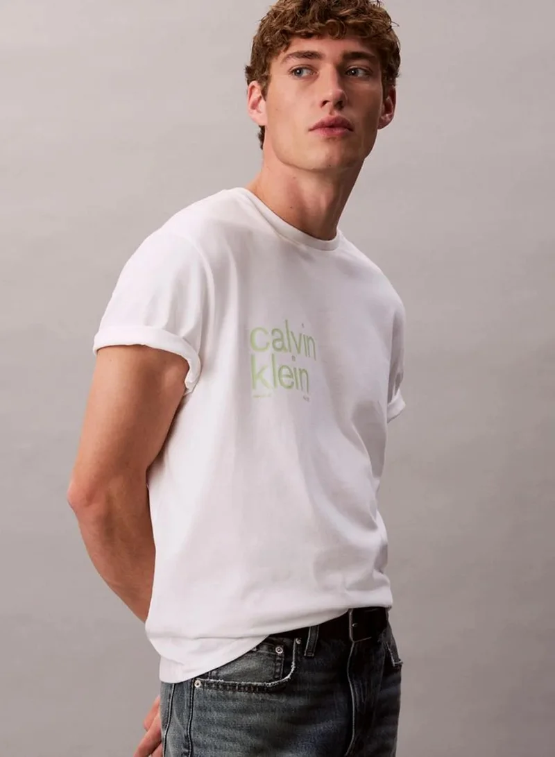 Calvin Klein Jeans  Circle Graphic Relaxed T-Shirt for Men | Best Price UAE