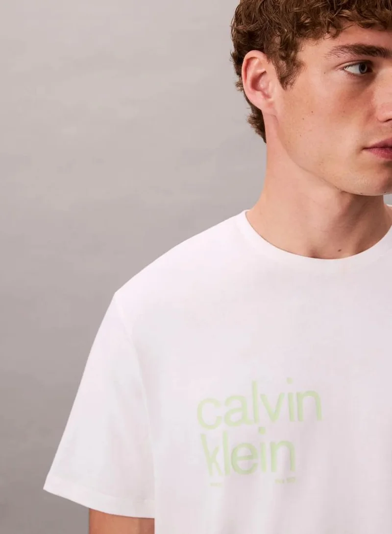 Calvin Klein Jeans  Circle Graphic Relaxed T-Shirt for Men | Best Price UAE