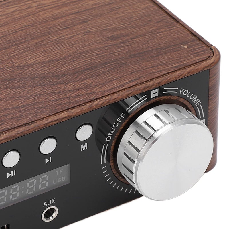 Mini 5 0 Power Amplifier 50Wx2 Wooden U Disk MP3 Decoding Stereo Input Compact Size - Image 4