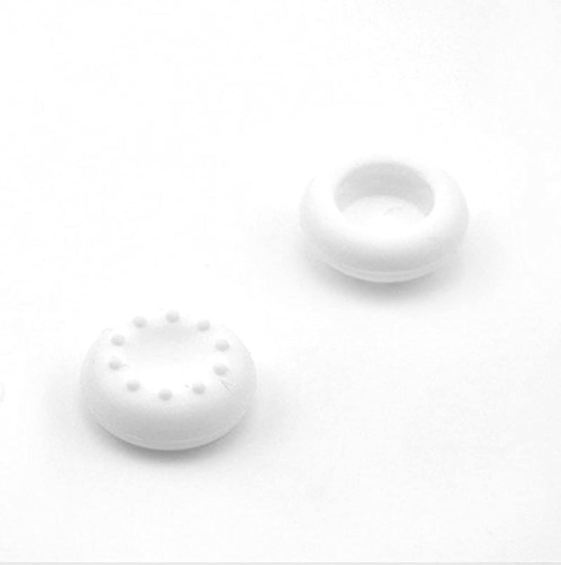 Analog Silicone Thumb Stick Grip Joystick Caps Cover for PS4 PS3 Xbox 360 Xbox One Game Controllers (2 x White)