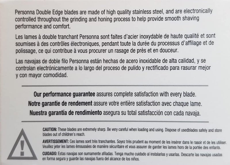 Personna Double Edge Razor Blades in White Wrapper 100 count - Image 4
