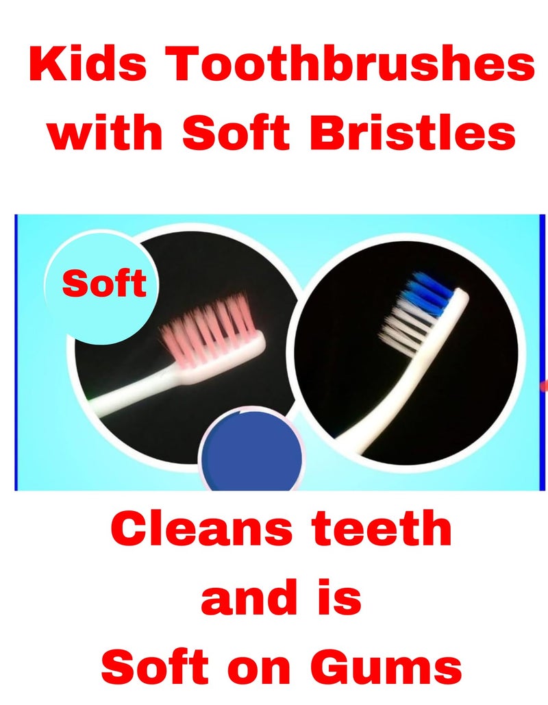 BigBro Kids Toothbrush with Soft Bristles Fancy Cartoon Designs Toothbrushes with Protection Cap and Cover for Age 2+ Children Boys and Girls (Combo of 3 Toothbrushes + 3 Caps + 3 Covers) - Image 5