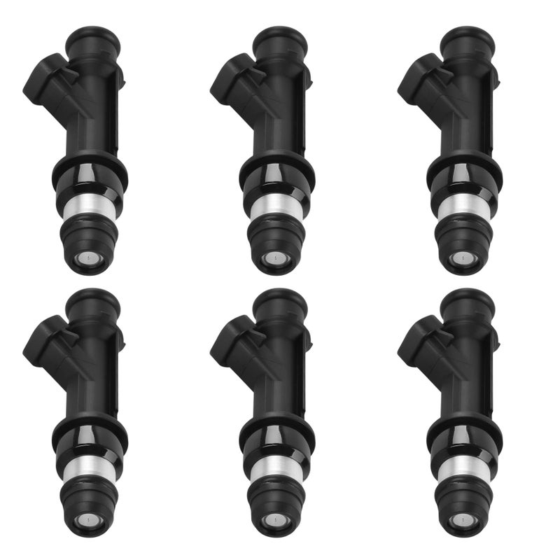 Gledewen FJ319 Fuel Injector Set of 6 2Hole Compatible with 19992008 Chevrolet GMC Isuzu Oldsmobile Saab Buick Hummer Engines 22L 28L 29L 35L 37L 42L Replacement FJ10578 - Image 2