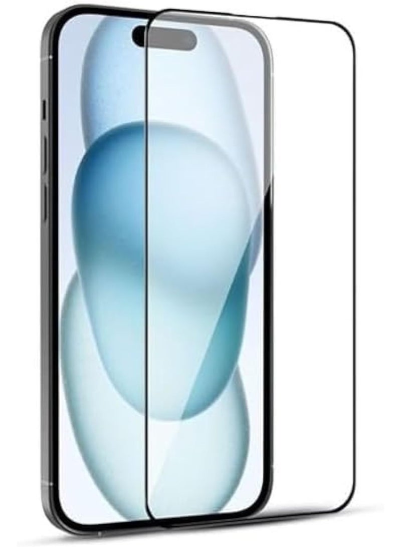 5D Tempered Glass Screen Protector for iPhone 15 Pro Max, Clear - Image 2