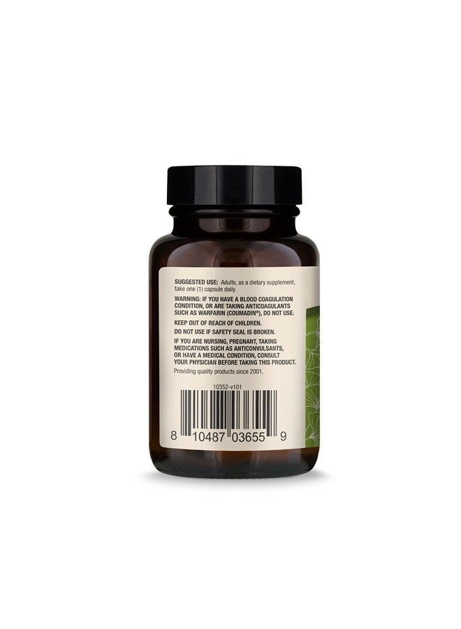 Dr. Mercola جينكو بيلوبا العضوي مع مستخلص فاكهة القهوة - مكمل غذائي، 30 حصة لكل عبوة (30 كبسولة)، يدعم صحة الميتوكوندريا بالإضافة إلى وظائف الدماغ والإدراك - Image 2