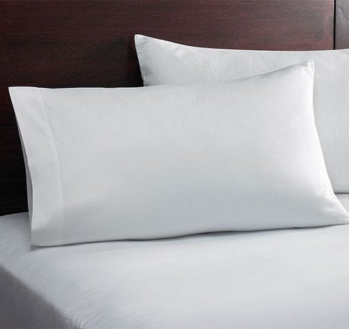 Daksh Solid 300 TC 100% Cotton 2 Piece Pillow Cover, 20" x 30", White - Image 5