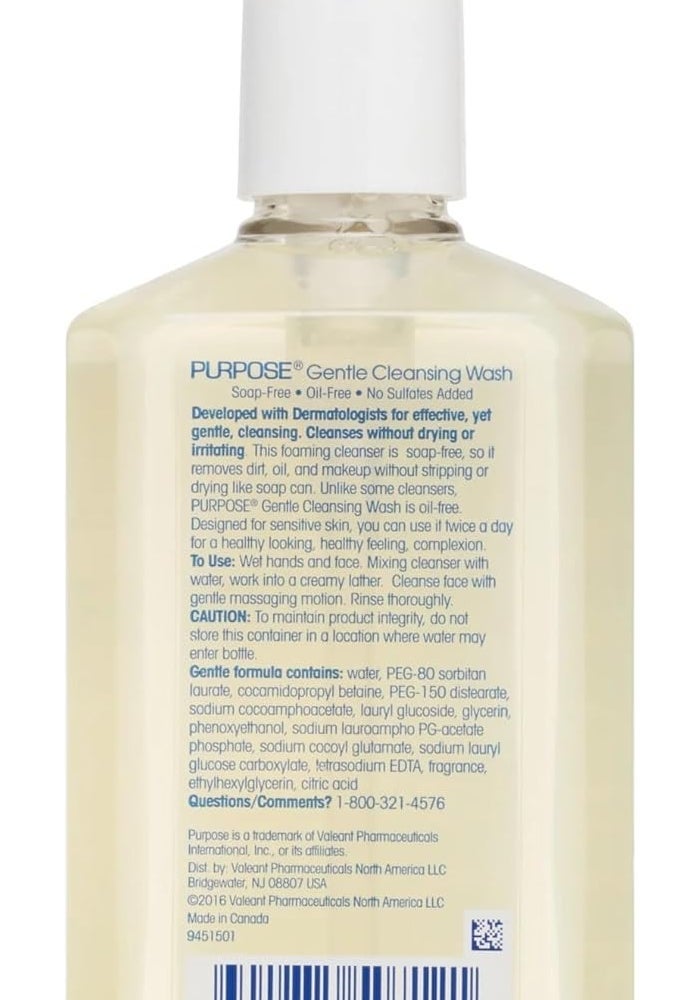 Purpose Gentle Cleansing Wash - 6 Fl Oz (Pack of 4) - Hypoallergenic and Soap-Free Face Cleanser - Image 4