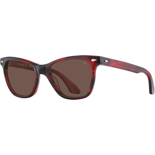 AO Saratoga Sunglasses Red Demi Cosmetan Brown AOLite Nylon Lenses 5419145 - Image 1