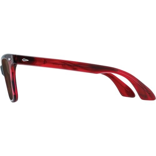 AO Saratoga Sunglasses Red Demi Cosmetan Brown AOLite Nylon Lenses 5419145 - Image 3