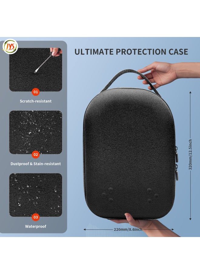Generic Meta Quest 3S VR Portable Zipper Storage Bag Quest 3 Helmet Handle Portable Drop-Resistant Protective Bag-Product Color:Black  - Image 3