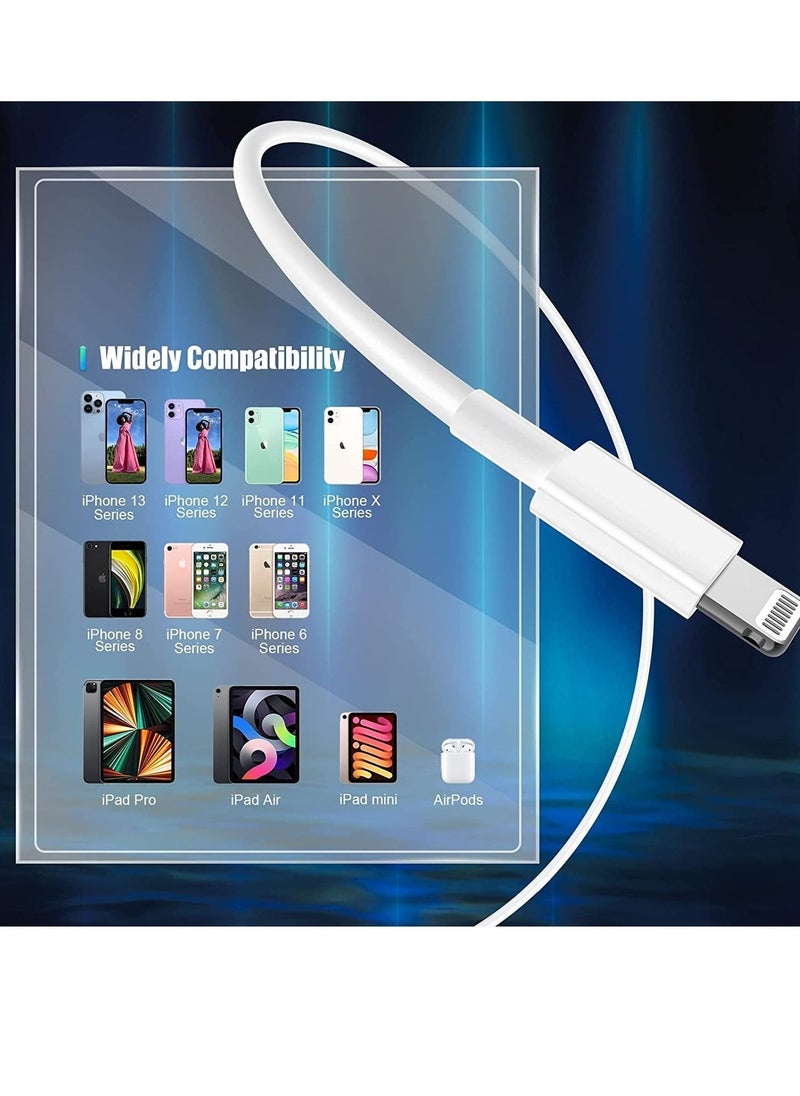 iPhone Charger Cable 2M, 3Pack [Apple MFi Certified] Long Lightning to USB Cable 3 meter, Apple Fast Charging Lead for Apple iPhone 13 Pro/12 Pro Max/12 Mini/11/X/XS/XR/XS