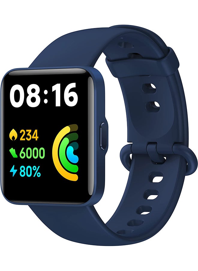 شاومي ساعة Redmi Watch 2 Lite مقاومة للماء 5ATM، نظام تحديد المواقع GPS 5ATM مقاومة للماء، عمر بطارية 10 أيام، نظام تحديد المواقع GPS، الخطوات، مراقبة النوم ومعدل ضربات القلب باللون الأزرق أزرق - Image 2