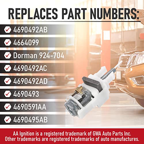 AA Ignition Ignition Switch Actuator Pin - Ignition Lock Cylinder Switch Pin for Key - 4690492AB, 4664099, 924-704, 924704 - Fits Chrysler, Dodge, Jeep & Plymouth - Wrangler, Liberty, Grand Cherokee, Neon & More - Image 3