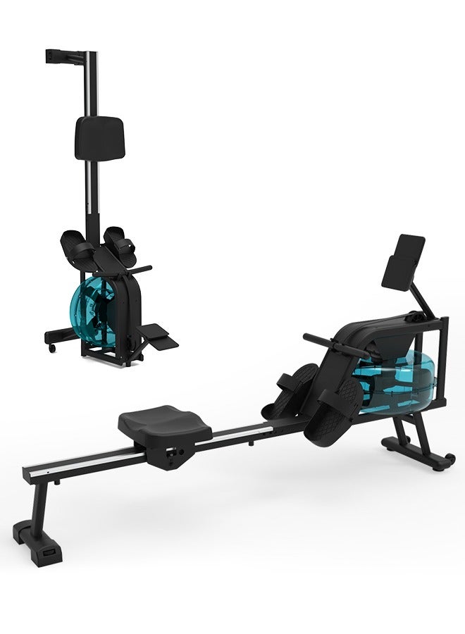 Sumkyle Rowing Machine Water resistance force Material of high quality steel Home Use Bluetooth Enabled With Tablet Stand And Comfortable Seat Cushion 120KG Load Bearing Support Kinomap And Fitshow Applications And other applications  - Image 1