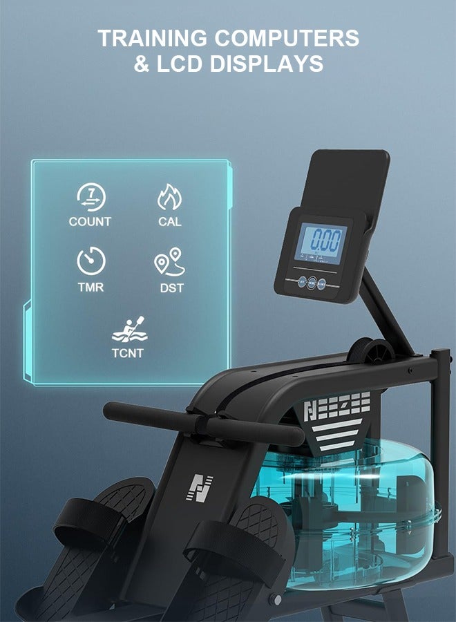 Sumkyle Rowing Machine Water resistance force Material of high quality steel Home Use Bluetooth Enabled With Tablet Stand And Comfortable Seat Cushion 120KG Load Bearing Support Kinomap And Fitshow Applications And other applications  - Image 3
