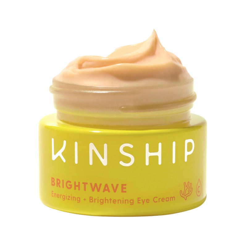 Kinship Brightwave Vitamin C Under Eye Brightener Cream for Sensitive Skin | Dark Circles Under Eye Treatment | Diminishes Fine Lines | Hydrating Eye Cream w/Antioxidants | Fragrance Free, (0.5 Oz) - Image 1