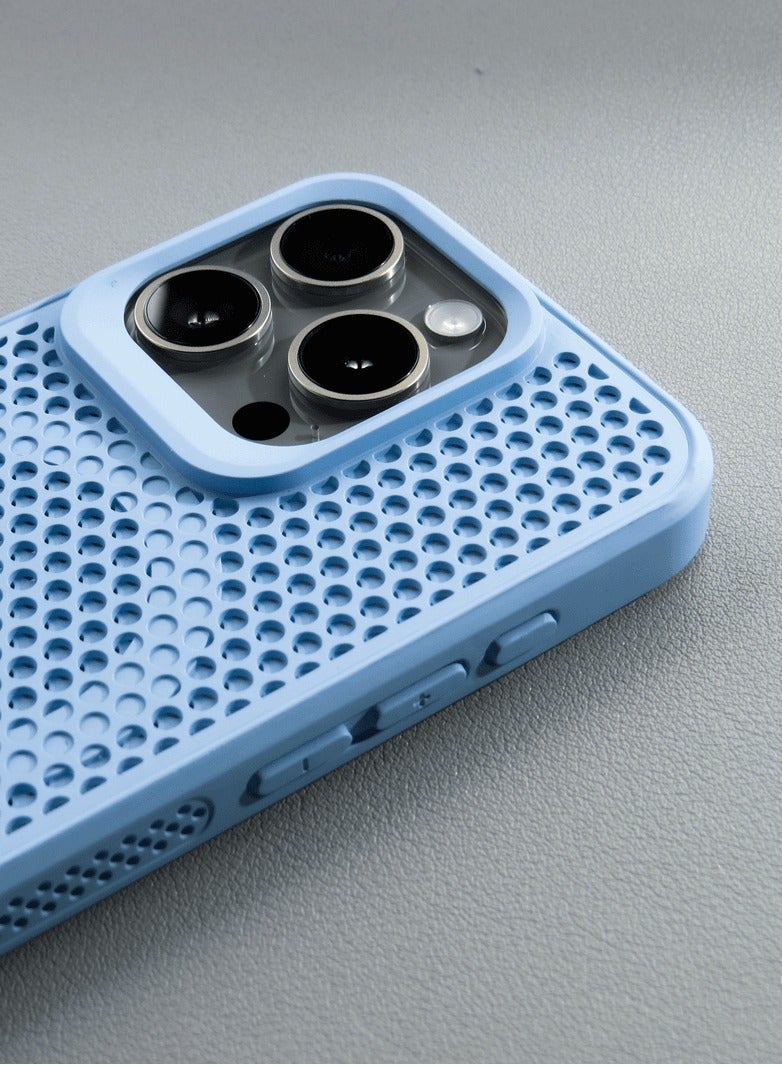 cas:pace Honeycomb structure magnetic heat dissipation mobile phone case | Supports MagSafe wireless charging | Suitable for iPhone Pro Max series | Special for summer - Image 4