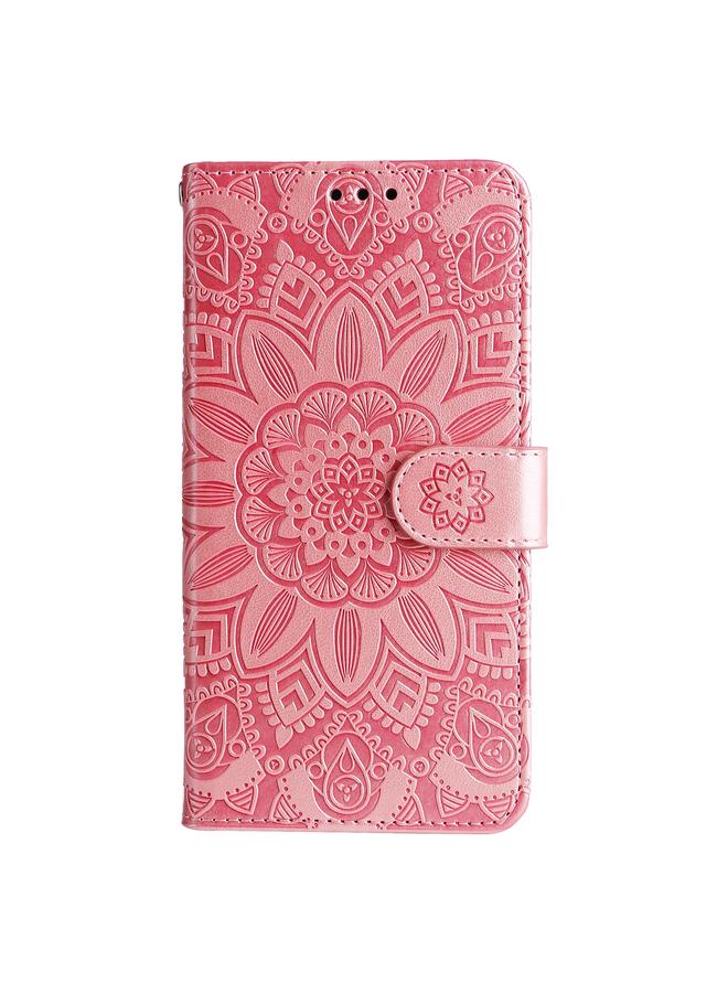 Zaboon Case For Infinix Smart 5 Embossed Sunflower Leather Phone Case - Image 4