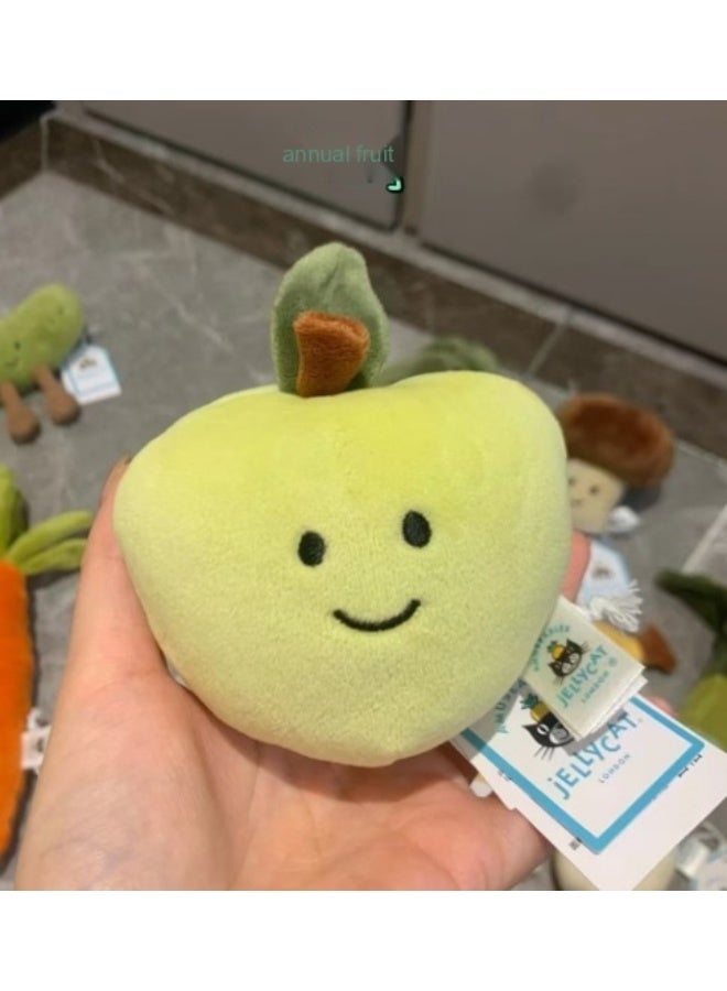 Fruit and Vegetable Plush Keychain Collection