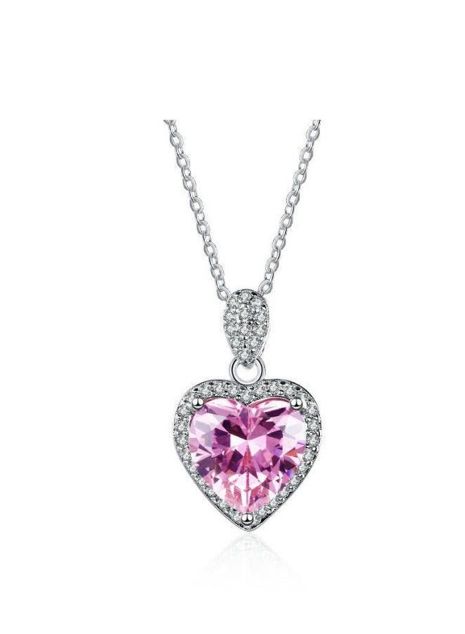 سنسيب مجموعة مجوهرات الزركونيا المتألقة - قلادة فضية ، أقراط ، خاتم للنساء ، الزفاف ، الحفلات - Image 5