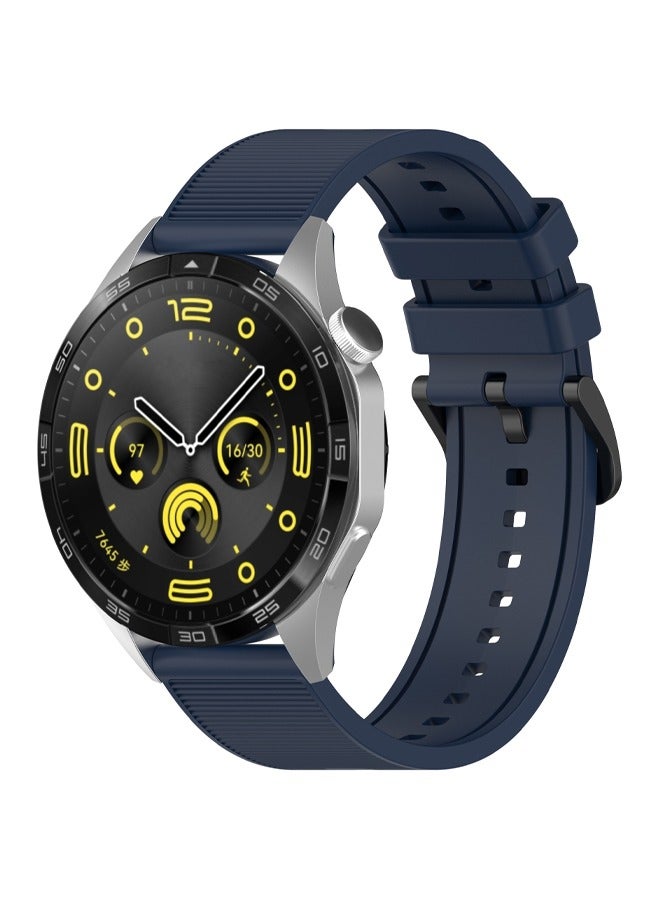 Suitable For HUAWEI Watch GT4 46mm Silicone Textured Solid Color Strap 22mm Universal Wristband  - Image 2