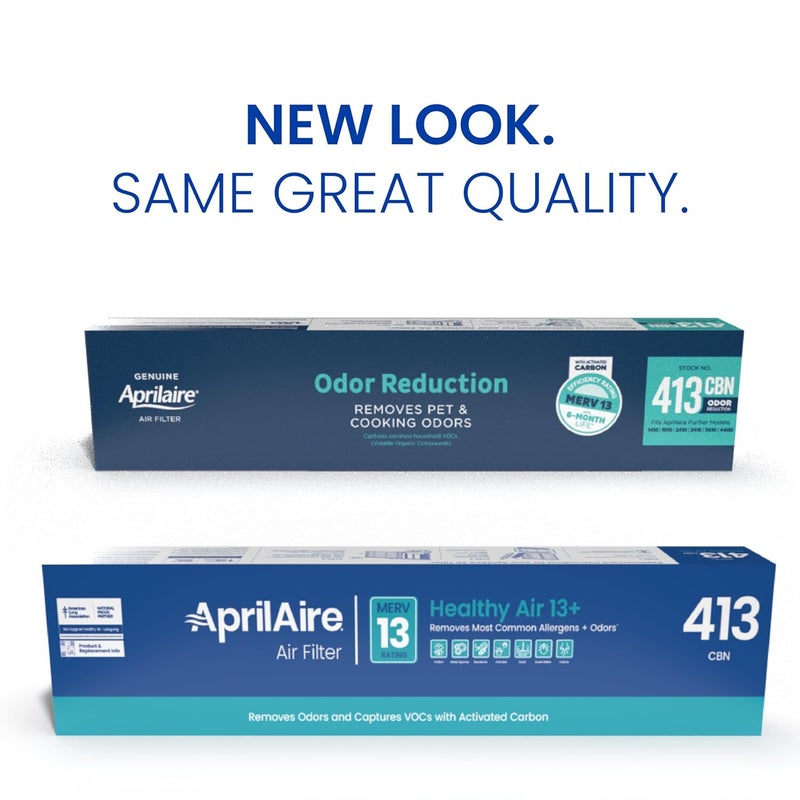 Aprilaire AprilAire 413CBN Replacement Filter for AprilAire Whole House Air Purifiers  MERV 13 with Carbon Healthy Home Allergy  Odor Reduction 16x25x4 Air Filter Pack of 1  - Image 2