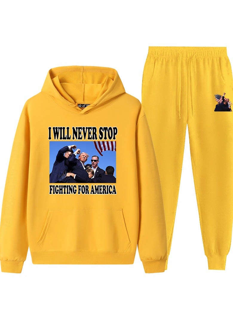 KUYING New Trump Printed Long Sleeved Sports Suit - Image 1