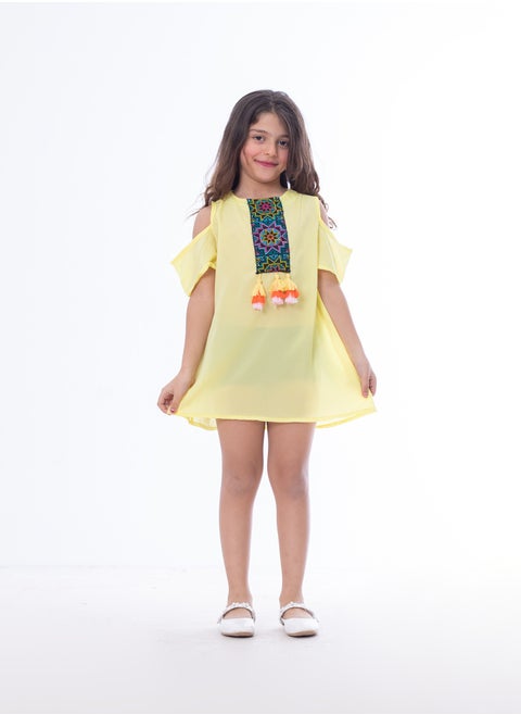 Girls Dress Yellow