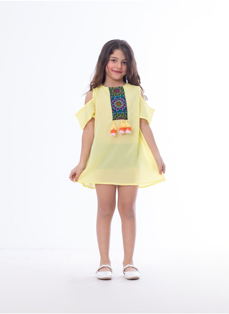 BEBO - Girls Dress Yellow - Image 1