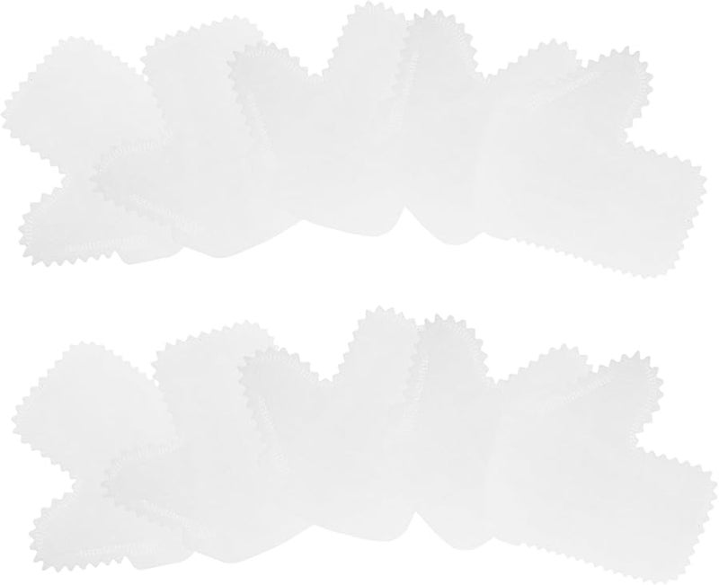 VALICLUD Long Dishwashing Gloves Non Woven White 10 Pack Cleaning Mittens - Image 2