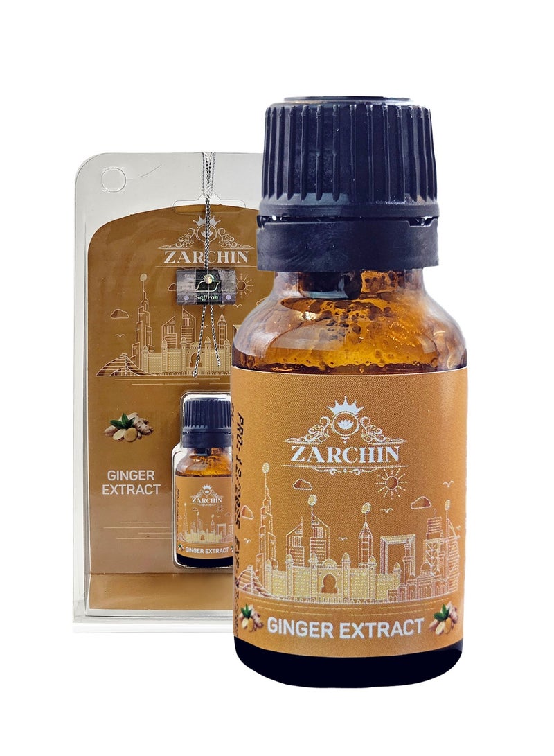 ZARCHIN Ginger Extract Liquid 15ml – Cold Extracted Pure Ginger Concentrate for Cooking & Beverages - Image 1