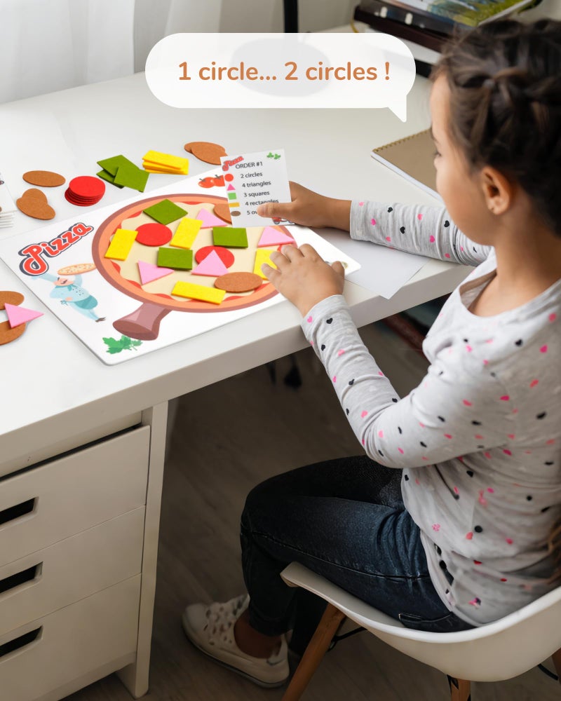 CHEFAN Pizza Counting Toddler Toys, Toddler Number Learning Toys, Preschool Math Games, Manipulatives for Preschool - Image 2