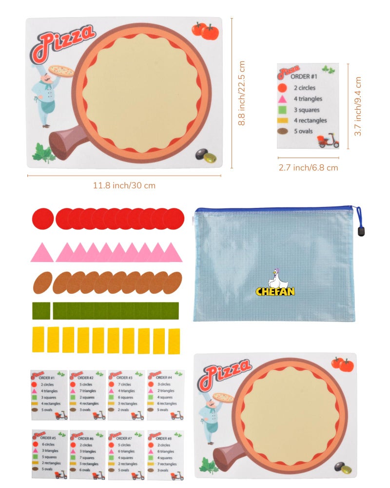 CHEFAN Pizza Counting Toddler Toys, Toddler Number Learning Toys, Preschool Math Games, Manipulatives for Preschool - Image 5
