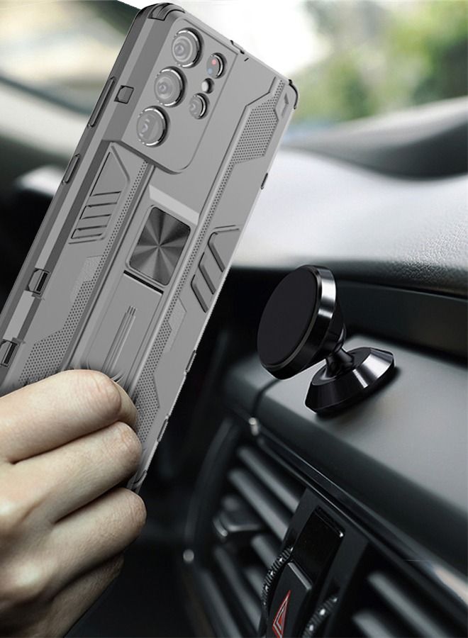 GROIC For Samsung Galaxy S23 Ultra 6.8" Case Fine Hole Punk Phone Shockproof Cover with Built in Kickstand Protective, Drop Proof Textured Rugged Sturdy - Image 5