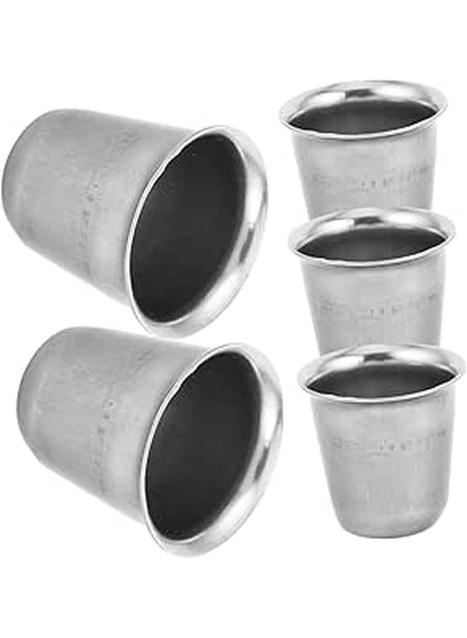 5pcs Stainless Steel Communion Cups Compact Lightweight for Church Wedding Outdoor Events - Image 1